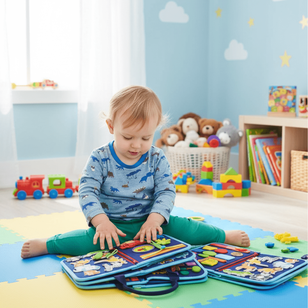 BrightPath Activity Board For Babies 6 Months And Up: Motor Skills, Playful Learning