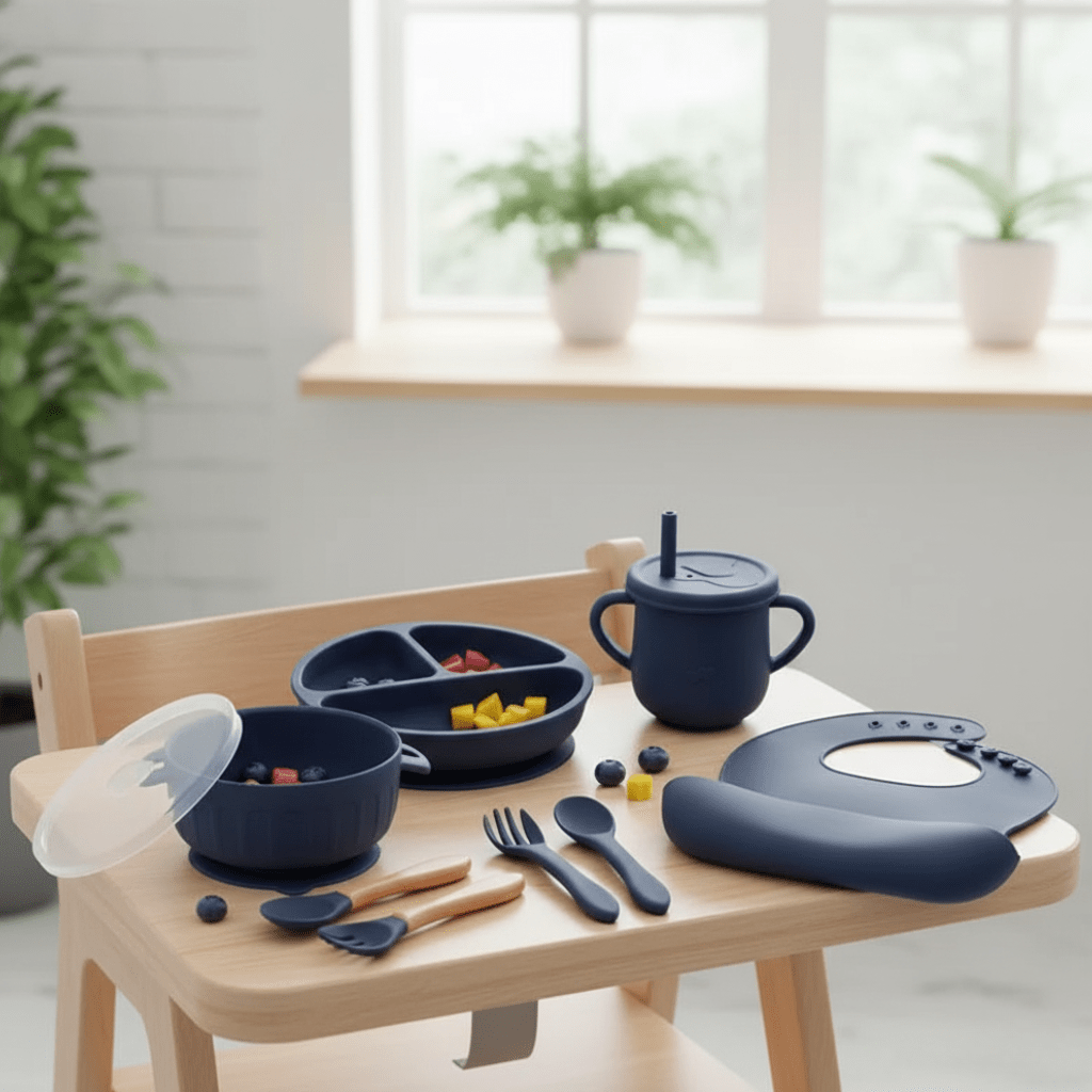 BrightBite Colorful Baby Tableware Set For Safe Mealtime
