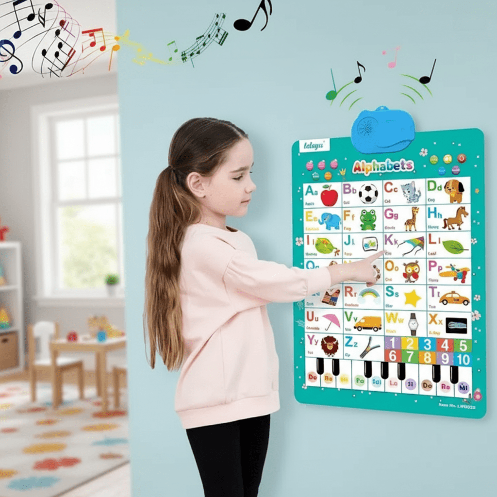 BrightNook ABC - interaktiv vægplakat til småbørn med musik og lyde