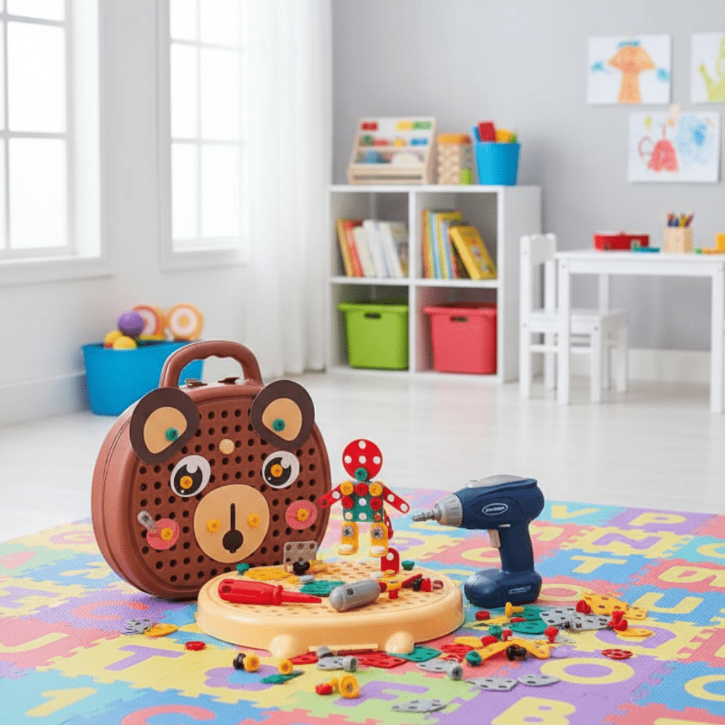 BuildSpark Creative Construction Toy With Mini Drill For Children Aged 6 And Up