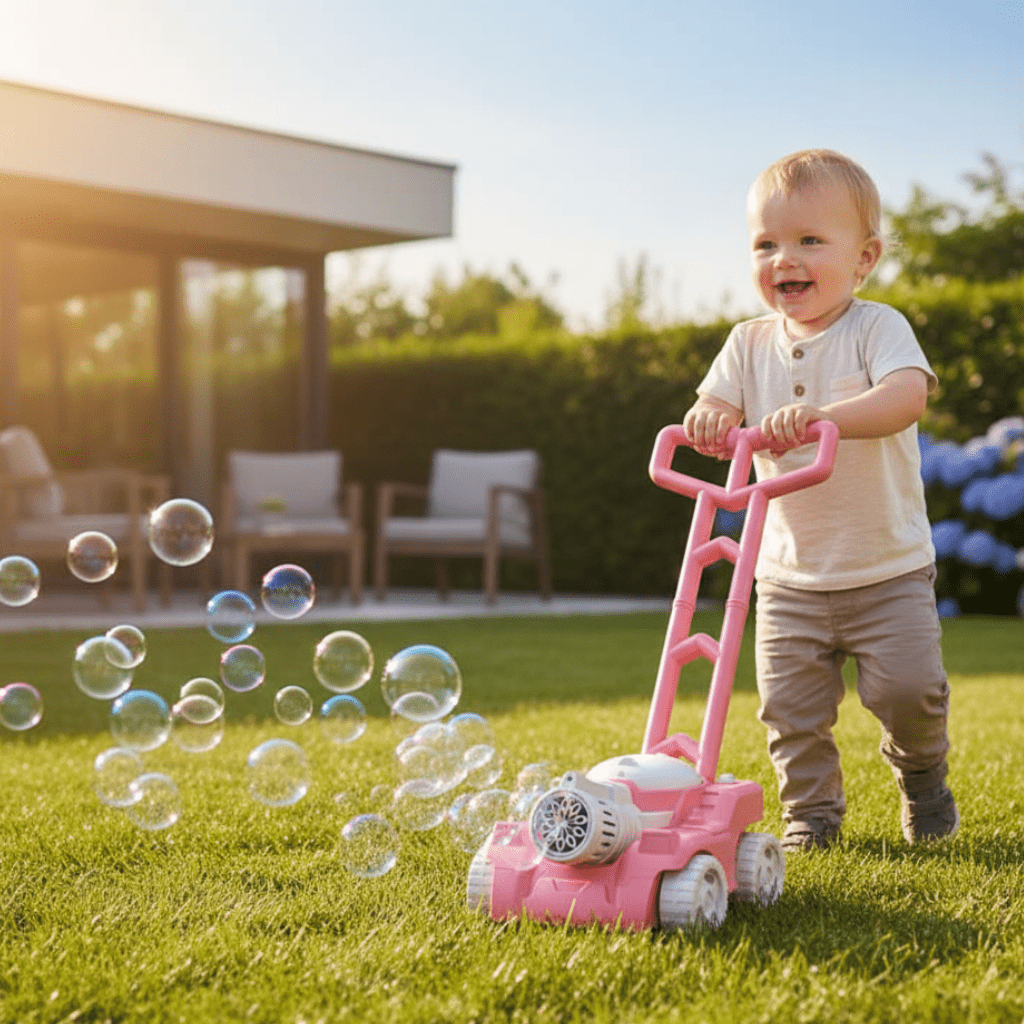 BubblePlay Bublifuk sekačka na trávu pro aktivní zábavu venku