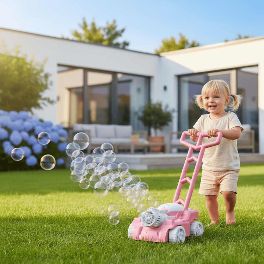 BubblePlay Bublifuk sekačka na trávu pro aktivní zábavu venku