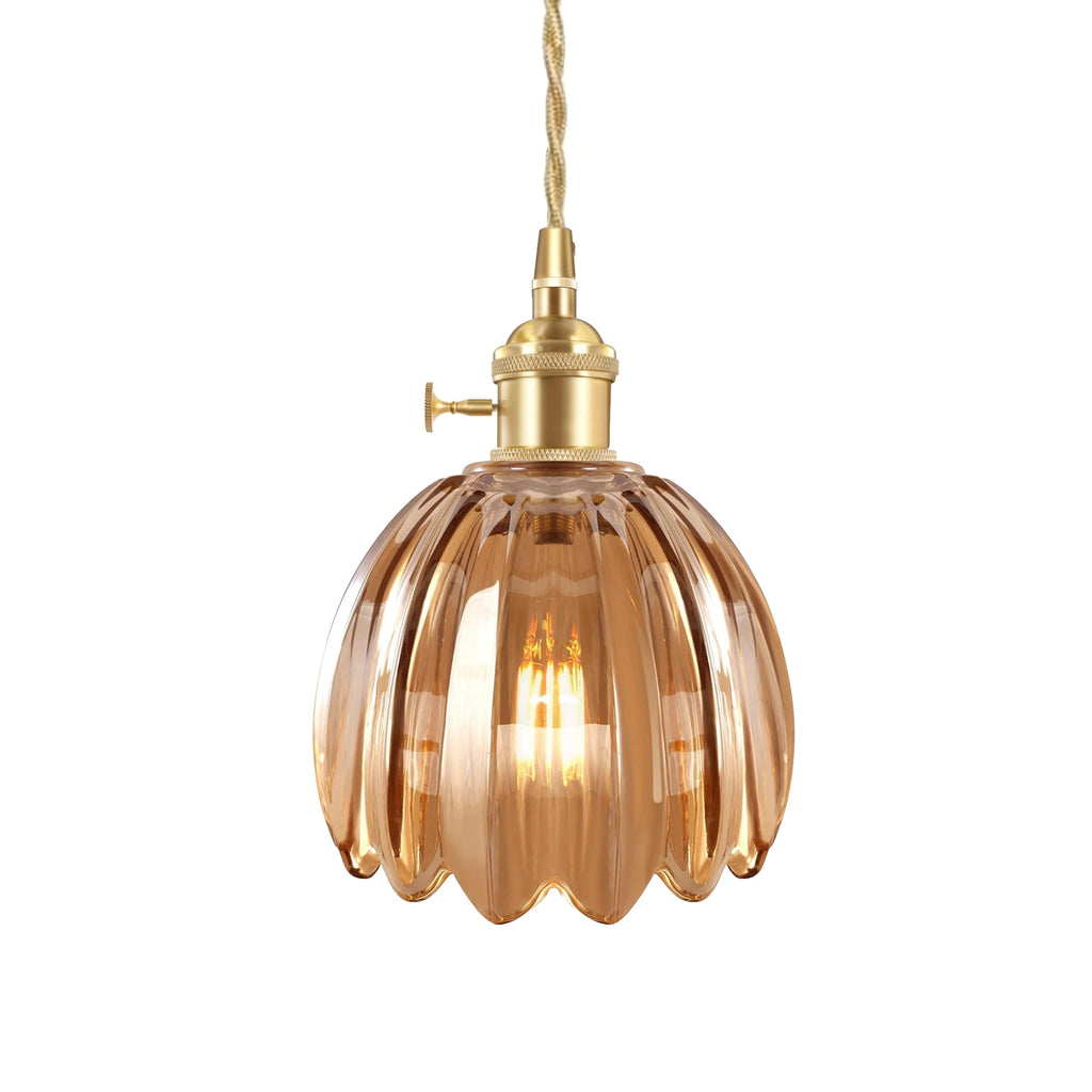 LumaFlora Vintage Glass Pendant Lights for Warm Home Glow