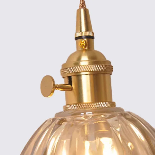 LumaFlora Vintage Glass Pendant Lights for Warm Home Glow