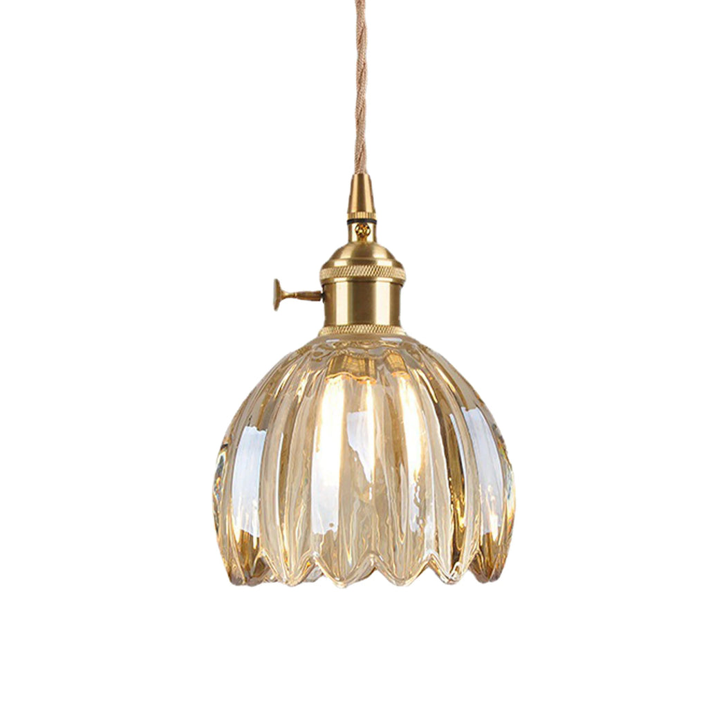 LumaFlora Vintage Glass Pendant Lights for Warm Home Glow