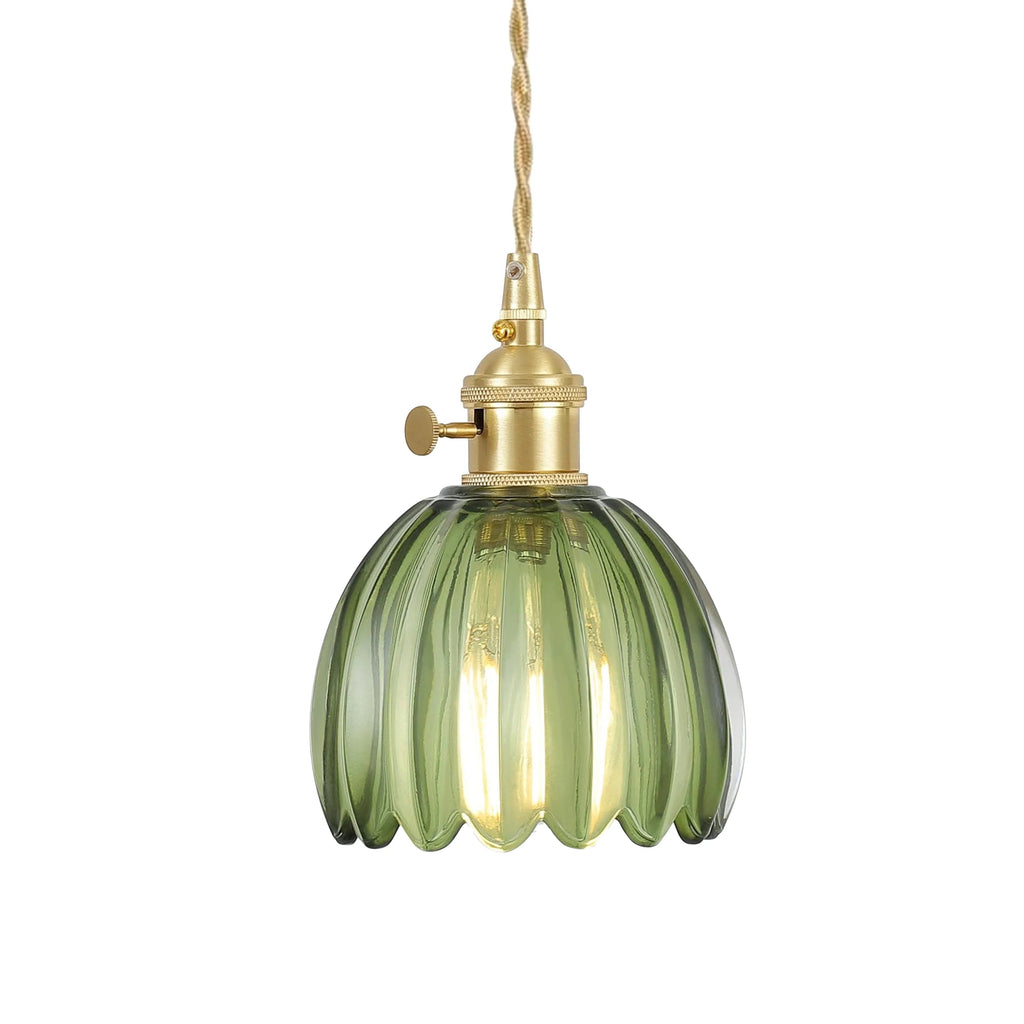 LumaFlora Vintage Glass Pendant Lights for Warm Home Glow