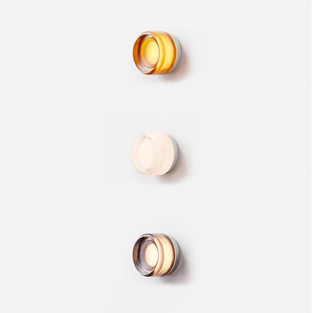Aurelia Glass Wall Sconce Lamp in Contemporary Style | Fervei