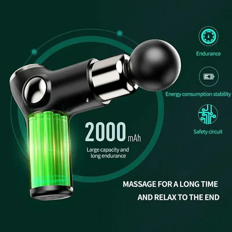 مسدس تدليك محمول PulseNova لتجديد العضلات