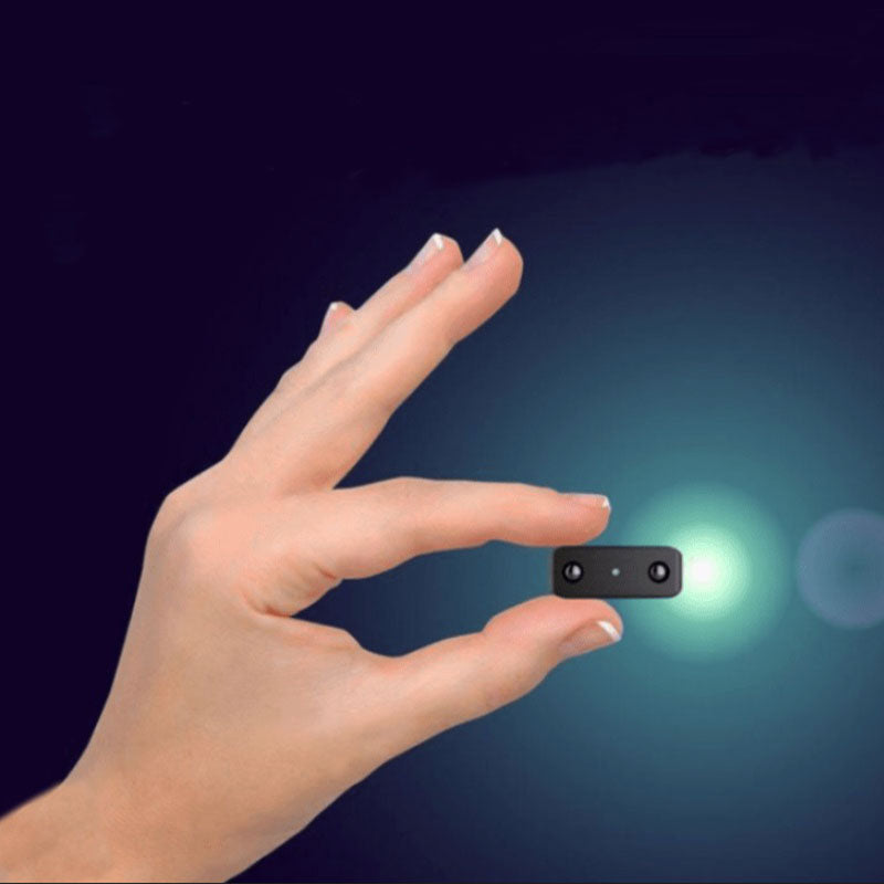 Câmara de Vídeo Compacta 1080P com Áudio, Detecção de Movimento, Visão Noturna, Gravação em Loop