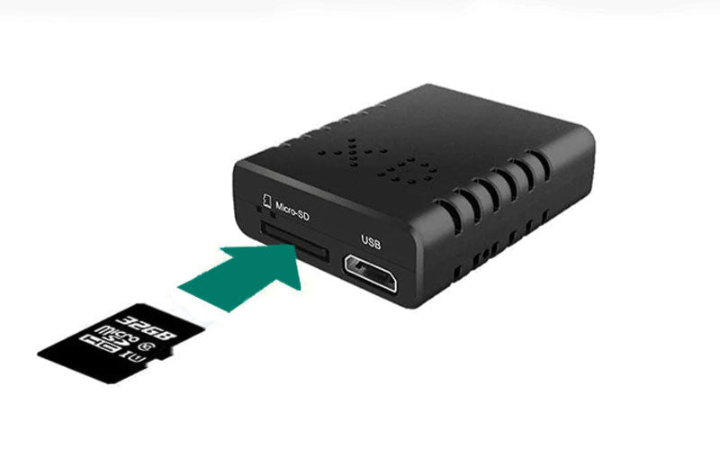 Câmara de Vídeo Compacta 1080P com Áudio, Detecção de Movimento, Visão Noturna, Gravação em Loop