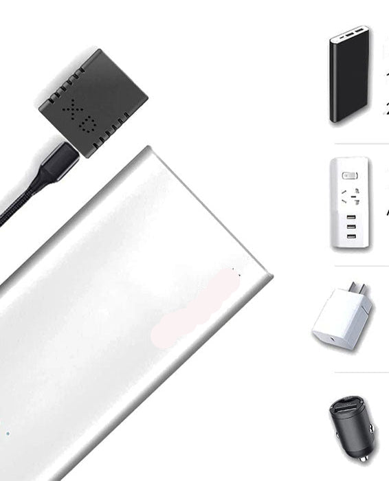 Câmara de Vídeo Compacta 1080P com Áudio, Detecção de Movimento, Visão Noturna, Gravação em Loop