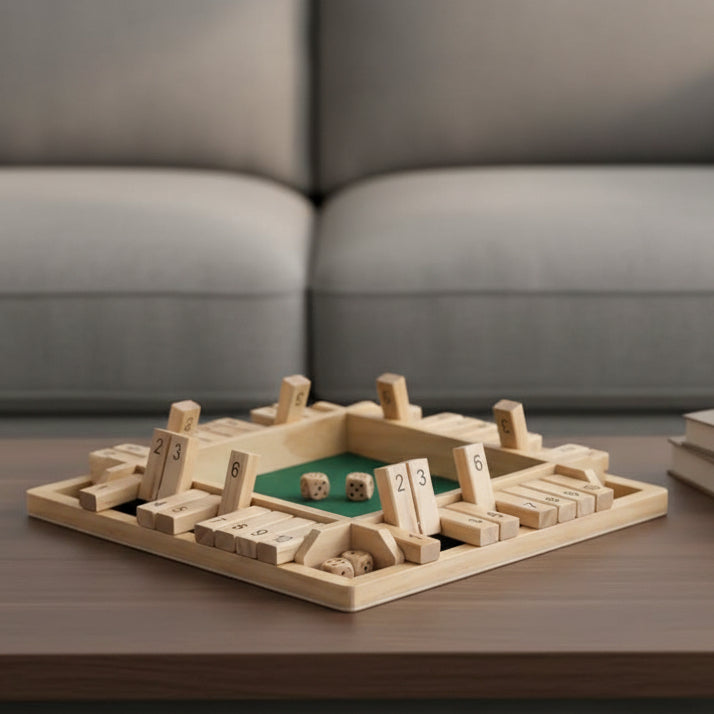 Gioco Montessori con Dadi in Legno Number Quest per Numeri, Logica e Concentrazione