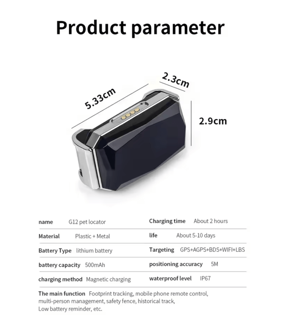 PulseTrack G12 Real Time GPS Tracker For Everyday Safety