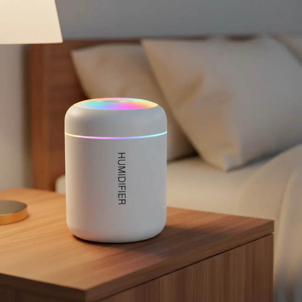 AuraMist Mini 180ml USB zvlhčovač vzduchu s LED osvětlením