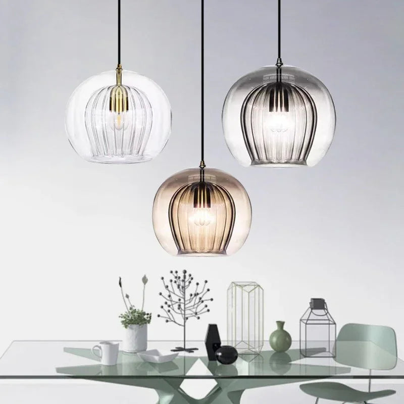 CedarGlow | Glas Pendelleuchte für Wohn- und Arbeitsräume
