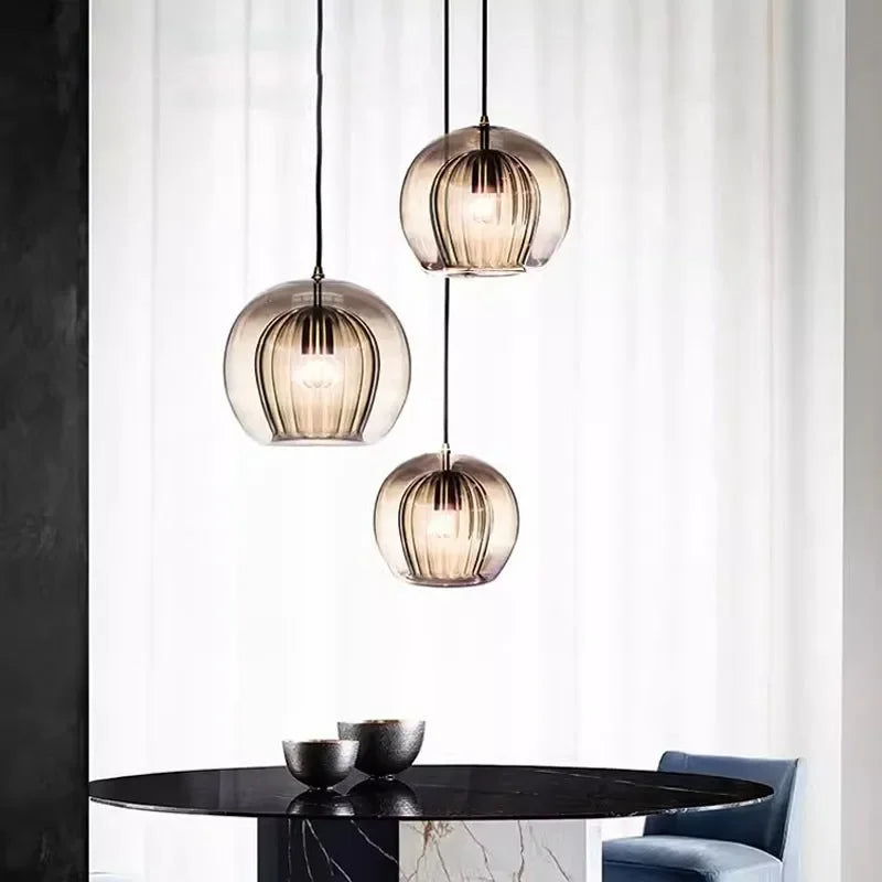 CedarGlow | Glas Pendelleuchte für Wohn- und Arbeitsräume