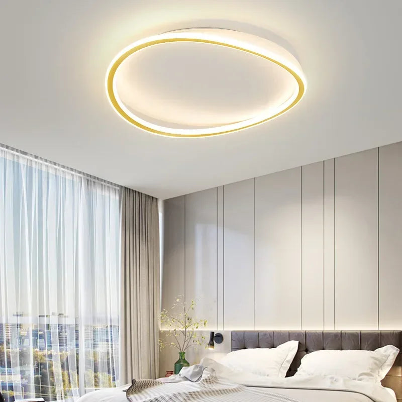 Novae Moderne skulpturale LED-Deckenleuchte in mattem Schwarz