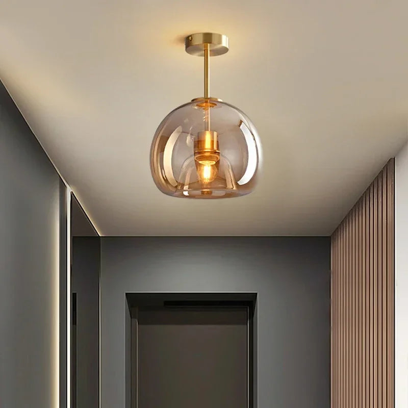 Transparence Modern Glass Ceiling Light For Contemporary Interiors