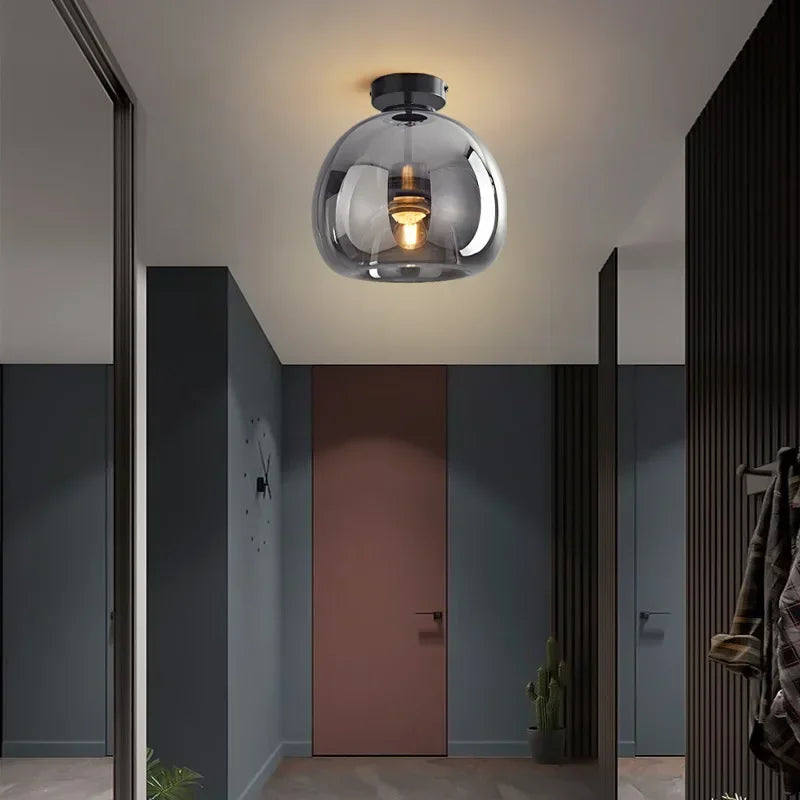 Transparence Modern Glass Ceiling Light For Contemporary Interiors