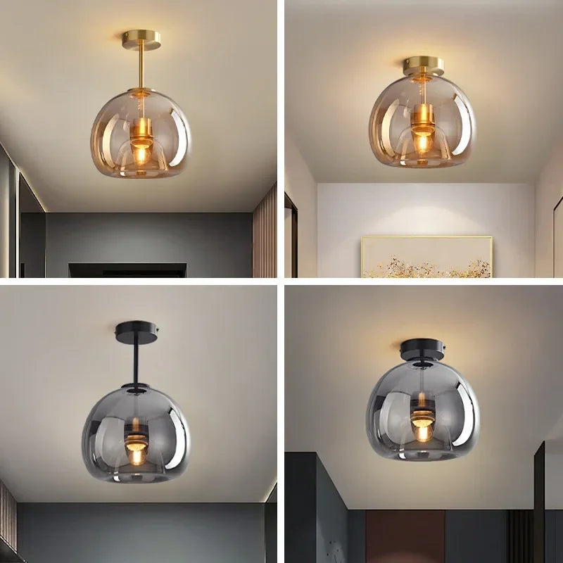 Transparence Modern Glass Ceiling Light For Contemporary Interiors