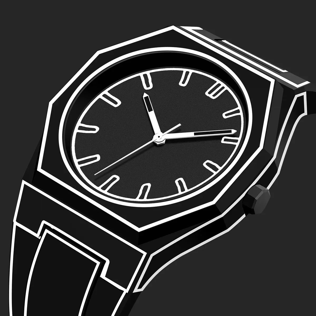 Arden | Zeitgenössische minimalistische Herrenuhr | Fervei