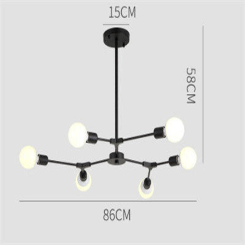 Lampadario Chic Molecule con Globetti in Vetro Satinato