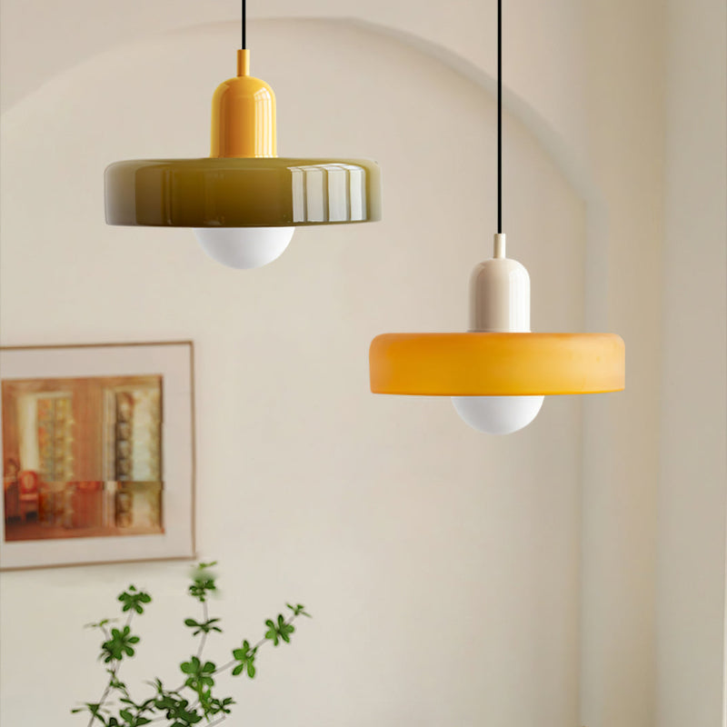 Bauhaus Colored Glass Pendant Light For Modern Homes