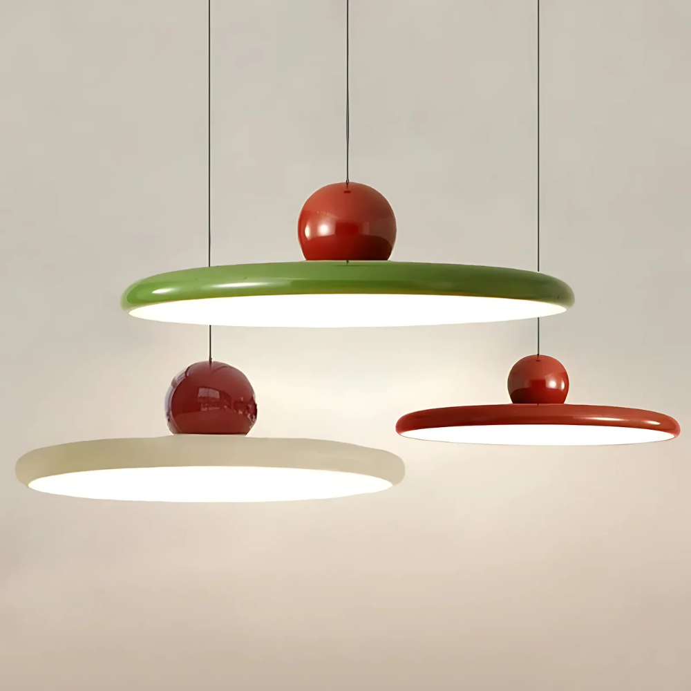 Lumaia | Modern Ball Disc Pendant Lamp With Colored LED