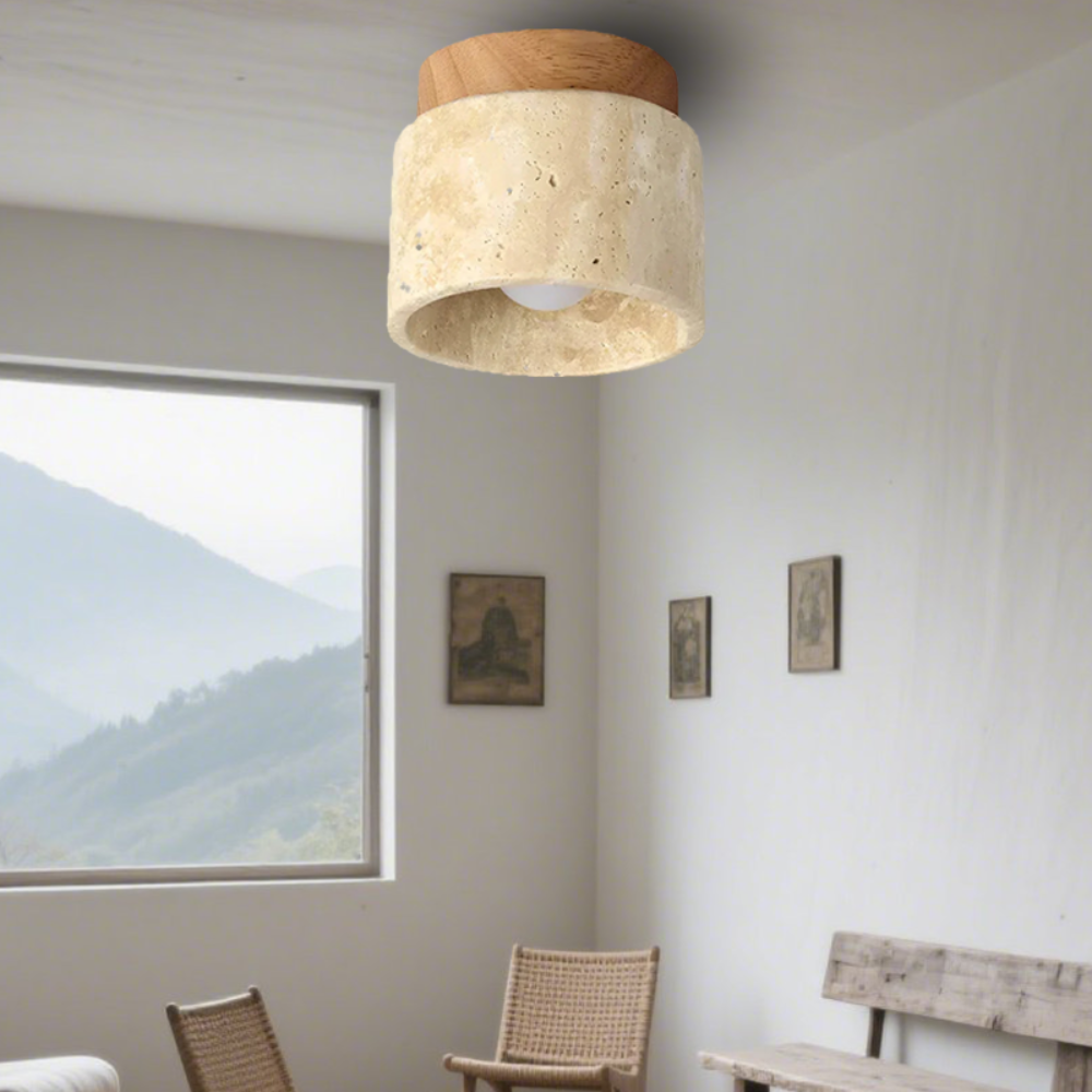 AuraNest Loftlampe Moderne Creme Finish Til Stuer