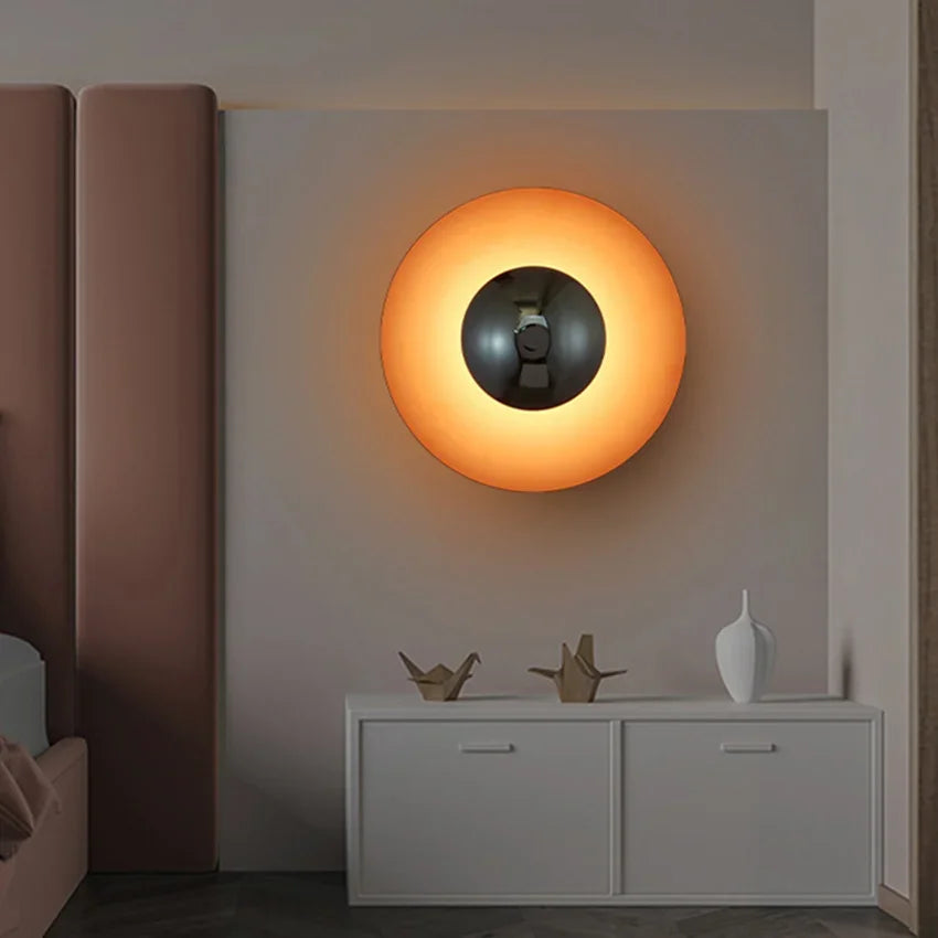 Lampe ronde moderne ColorBurst avec options de couleurs et style contemporain