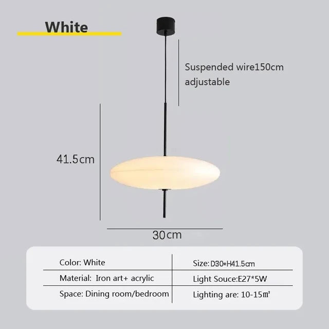 Moderní závěsné svítidlo NovaPulse s designem létajícího talíře