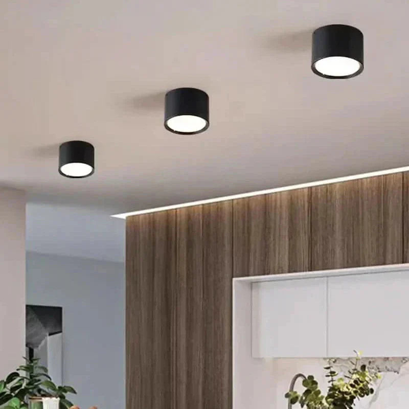 AuroraLume moderne LED-loftslampe i sort og hvid
