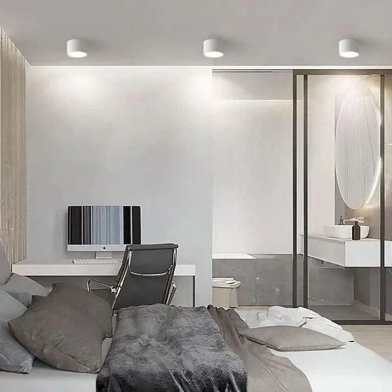 AuroraLume moderne LED-loftslampe i sort og hvid