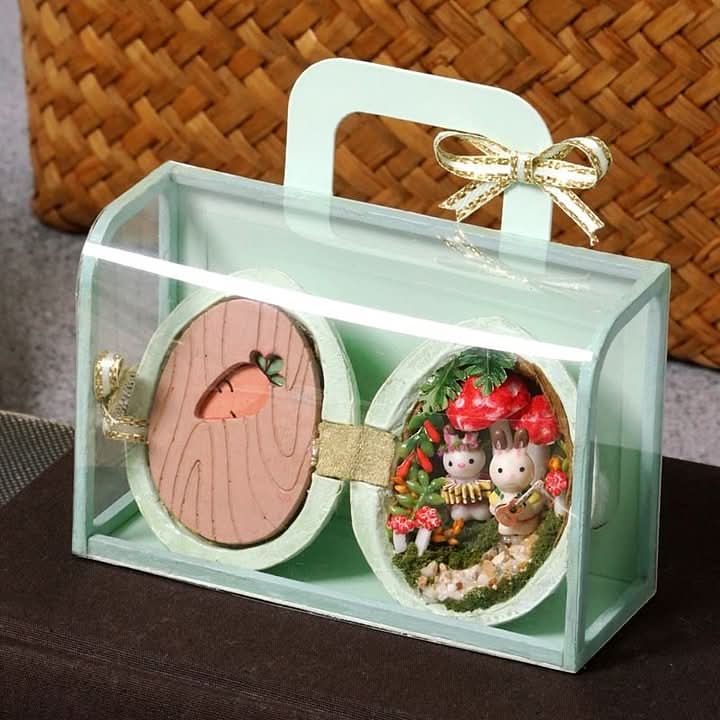 Lumen Walnut Dollhouse With Interior Lighting Handmade Miniature Home