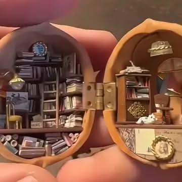 Lumen Walnut Dollhouse With Interior Lighting Handmade Miniature Home