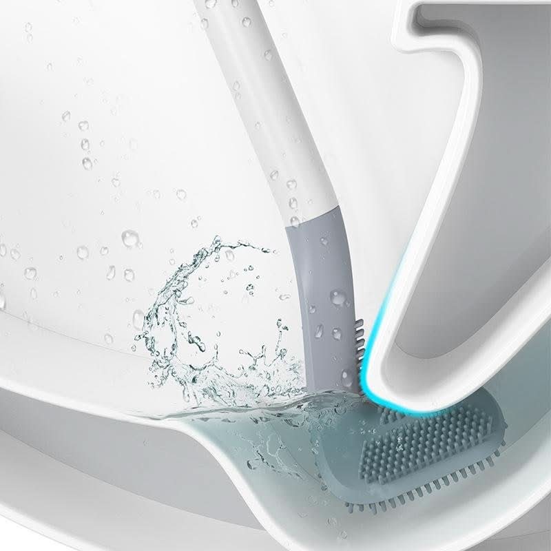 AquaNova Hygienische Dreiecksborste für die Badezimmerreinigung