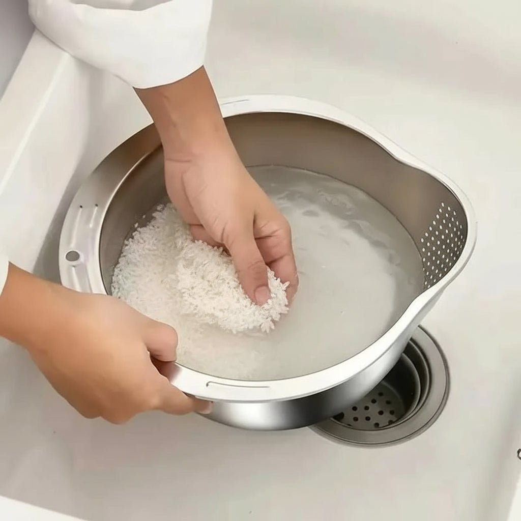 NovaPure Robust Sieve Bowl For Efficient Kitchen Prep And Drainage