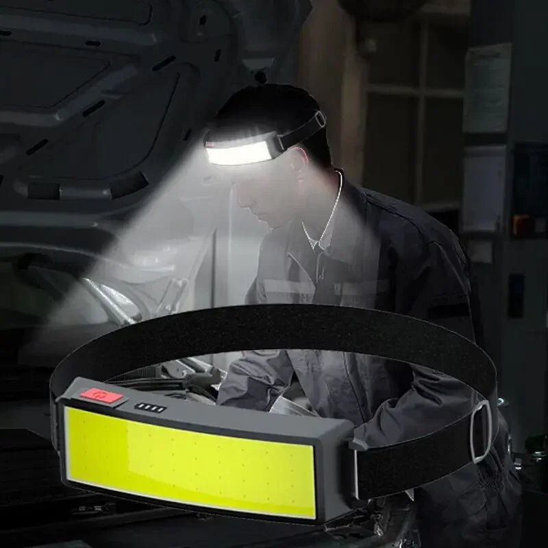 Luma Trail 3-režimová COB LED outdoorová čelovka s 40-LED reflektorem