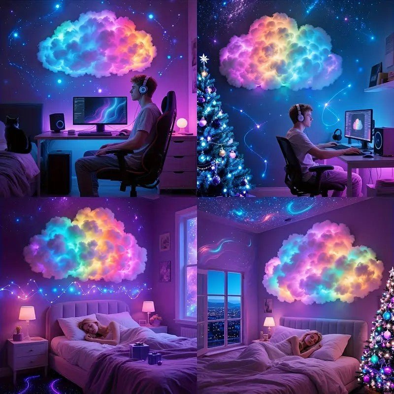 Lámpara LED Inteligente CloudNova para Nube con Ambiente Reactivo a la Música