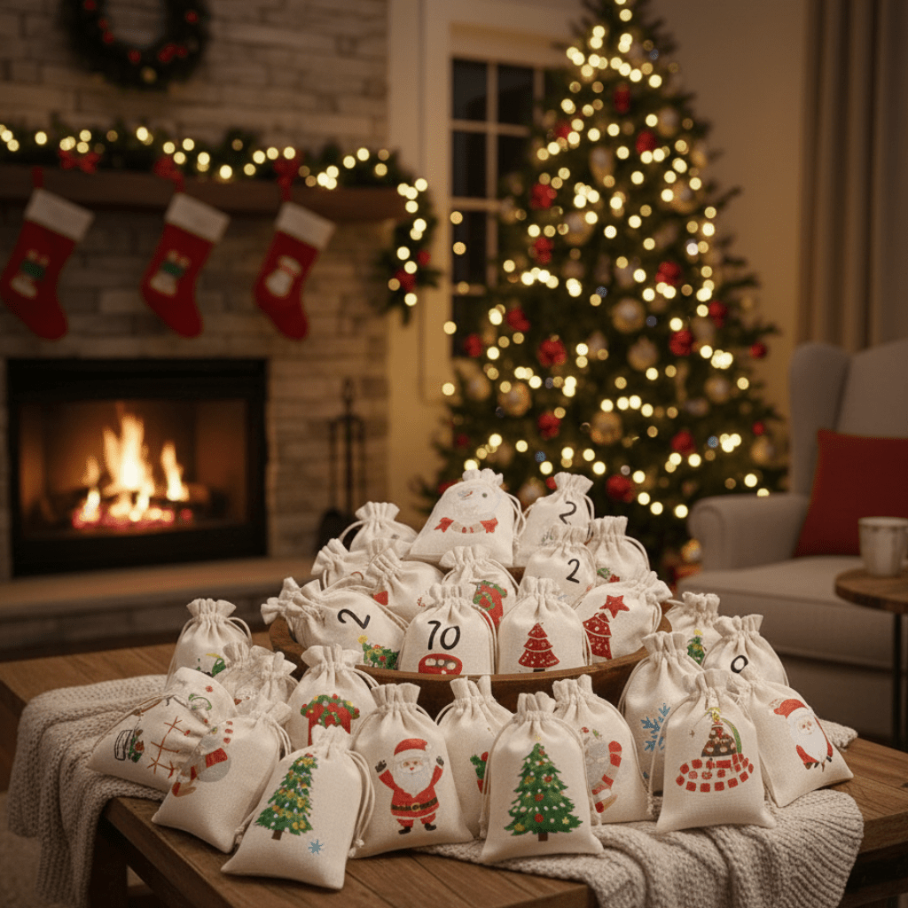 SweetGlow Advent Bags – 24 Candy Bags for Sweet Advent Surprises