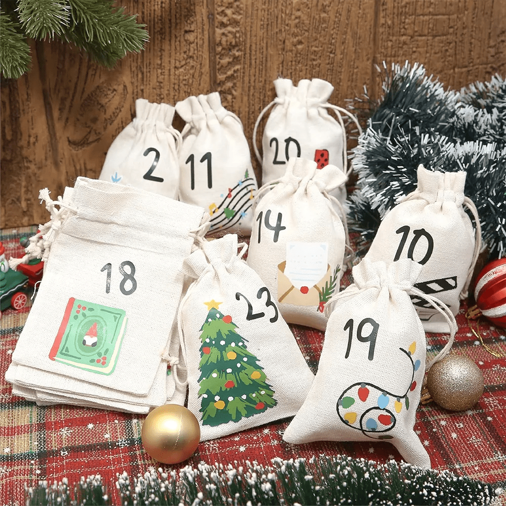 SweetGlow Advent Bags – 24 Candy Bags for Sweet Advent Surprises