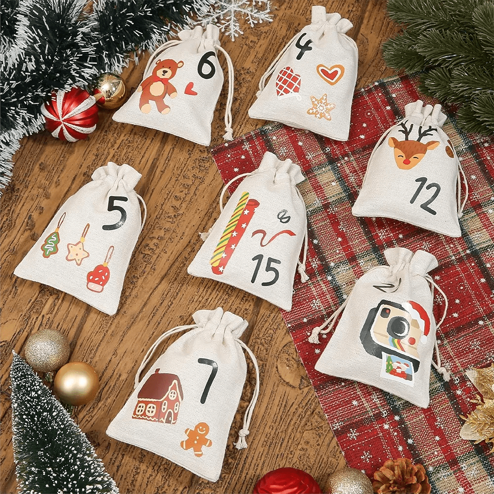 SweetGlow Advent Bags – 24 Candy Bags for Sweet Advent Surprises