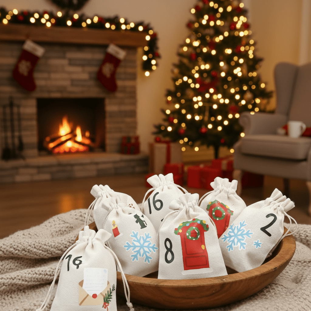 SweetGlow Advent Bags – 24 Candy Bags for Sweet Advent Surprises