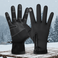 FrostGuard Ogrzewane Rękawice z Funkcją Ekranu Dotykowego, Izolowane na Śnieg, Deszcz i Wiatr