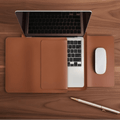AeroGuard Elegant PU Laptop Sleeve With Plush Interior For Stylish Protection