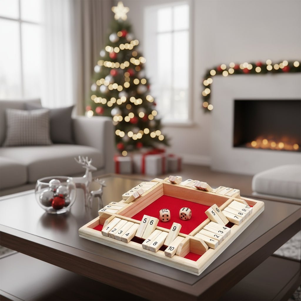 Quanta Dice Strategic Wooden Dice Game for Four Players