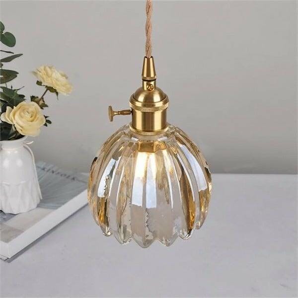 LumaFlora Vintage Glass Pendant Lights for Warm Home Glow