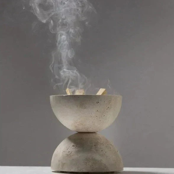 Marble Stone Incense Burner With Cave Hole Design In 7 Colours
