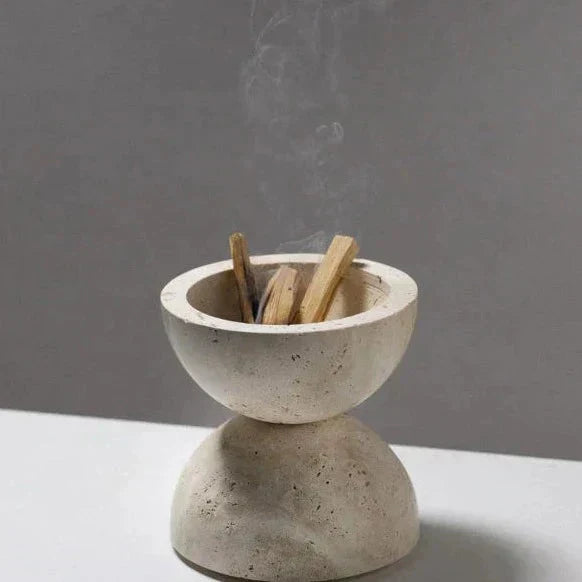 Marble Stone Incense Burner With Cave Hole Design In 7 Colours