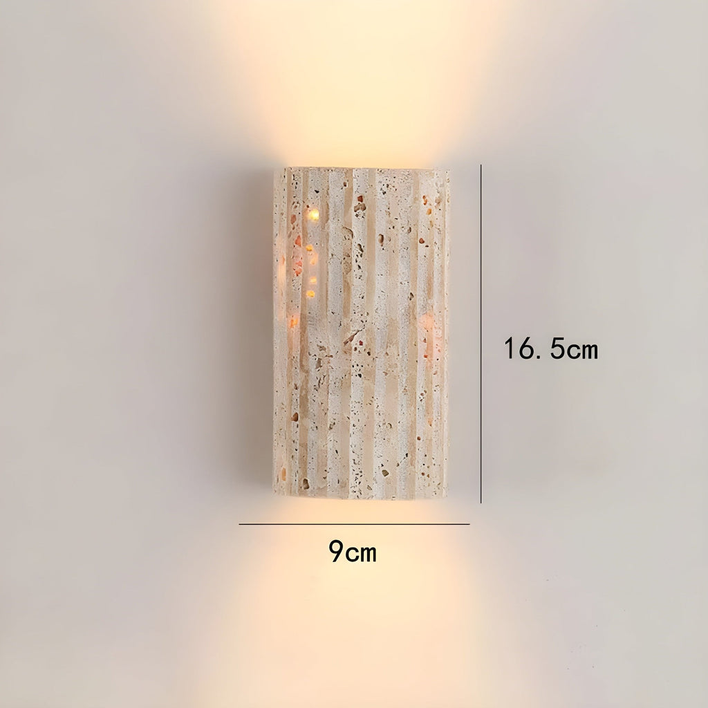 Aurora Natural Stone Wall Light With Warm Indoor Glow For Cozy Homes
